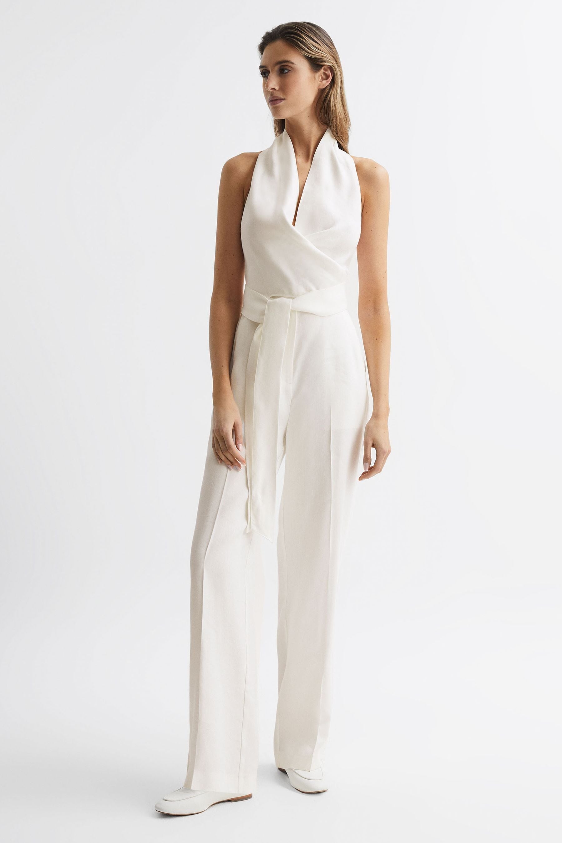 Reiss halter discount neck jumpsuit