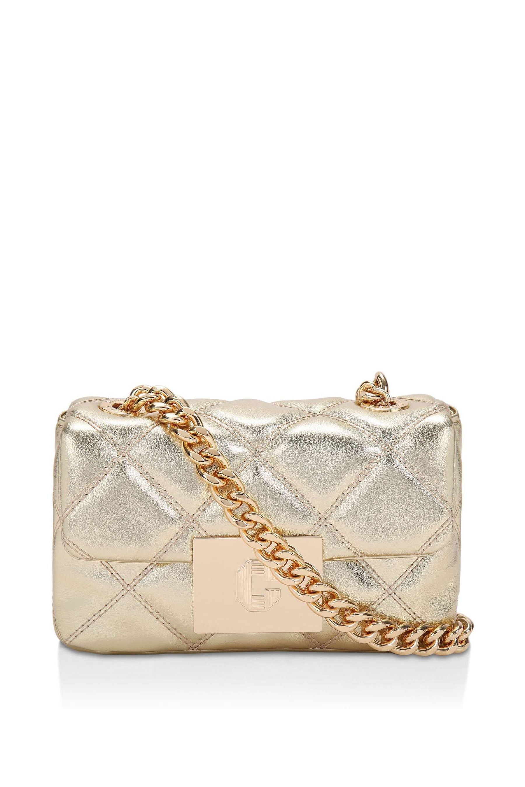 Gold carvela outlet bag