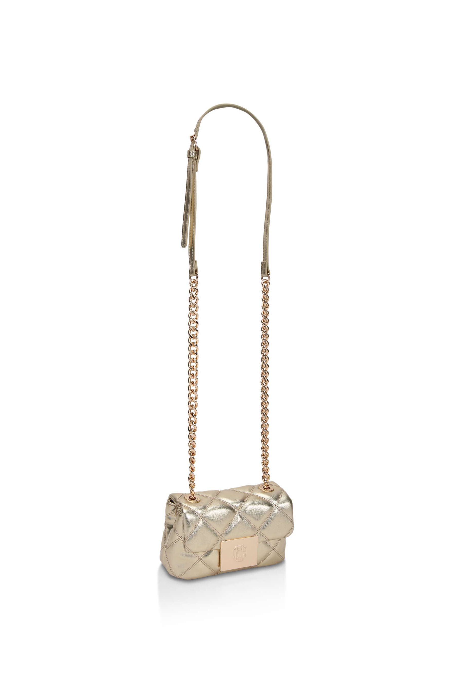 Gold carvela bag new arrivals