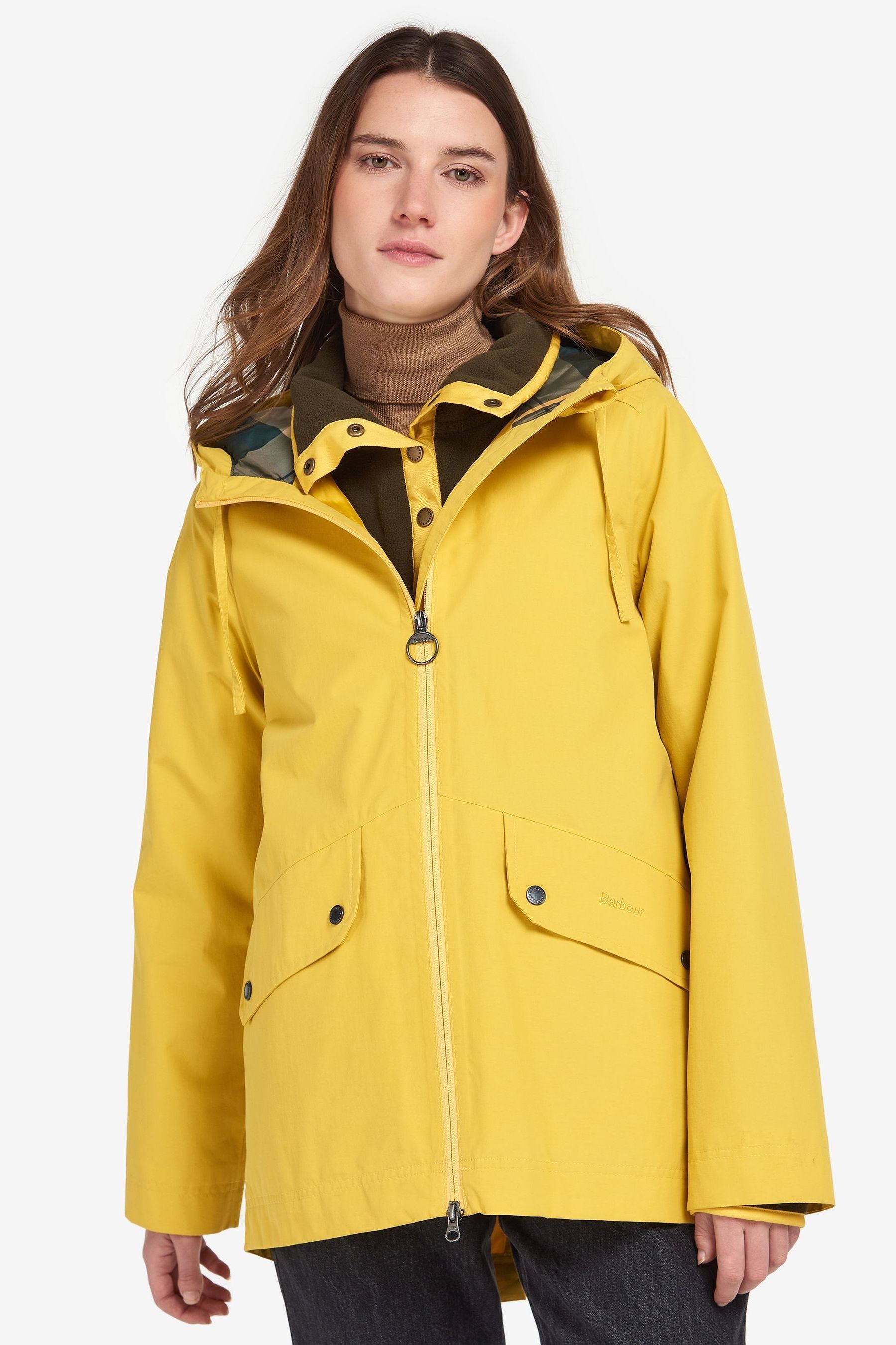 Barbour yellow clearance waterproof jacket