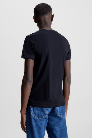 Calvin Klein Monologo Slim Black T-Shirt