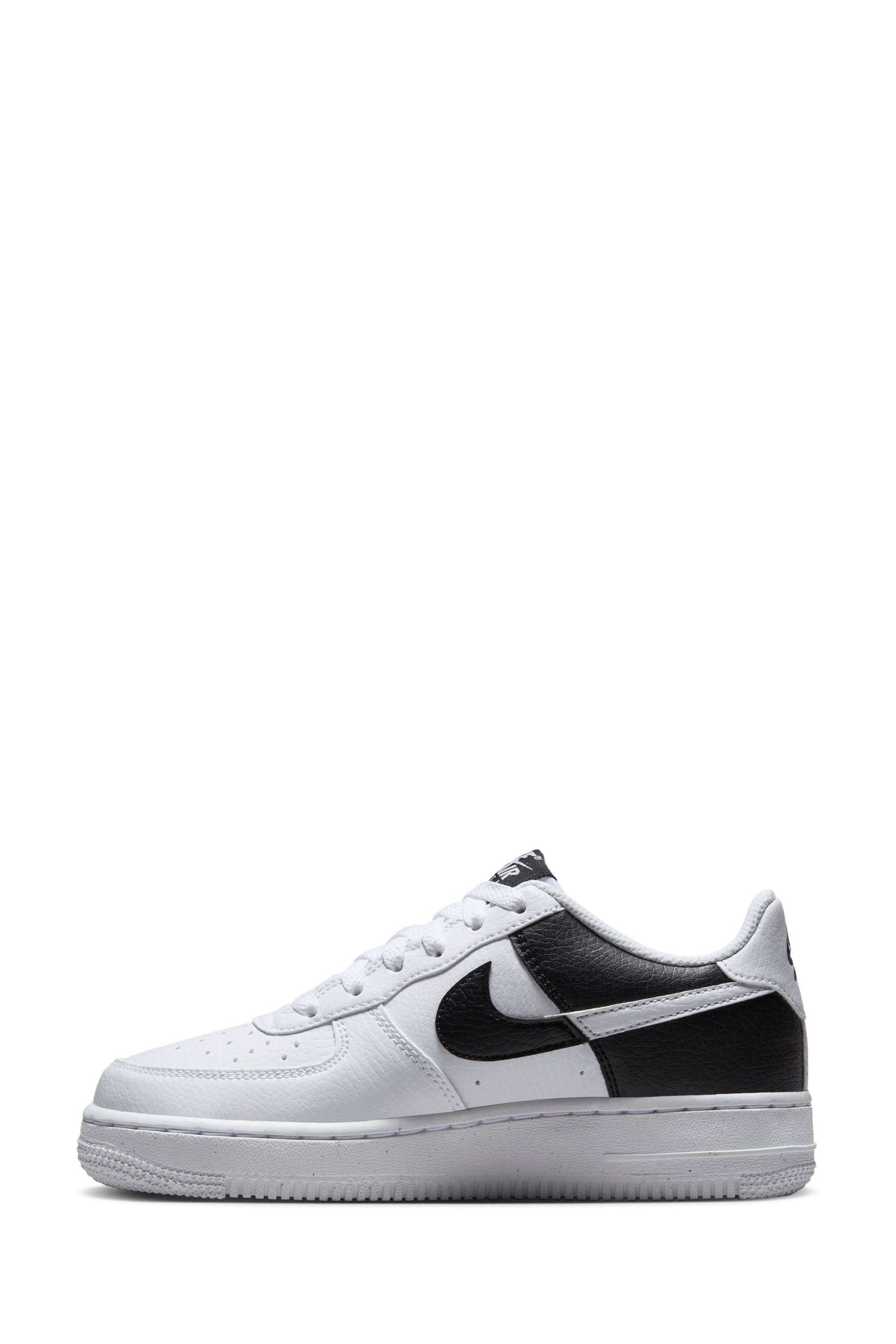 Buy Nike Black White Air Force 1 Youth Trainers from the Next UK online shop