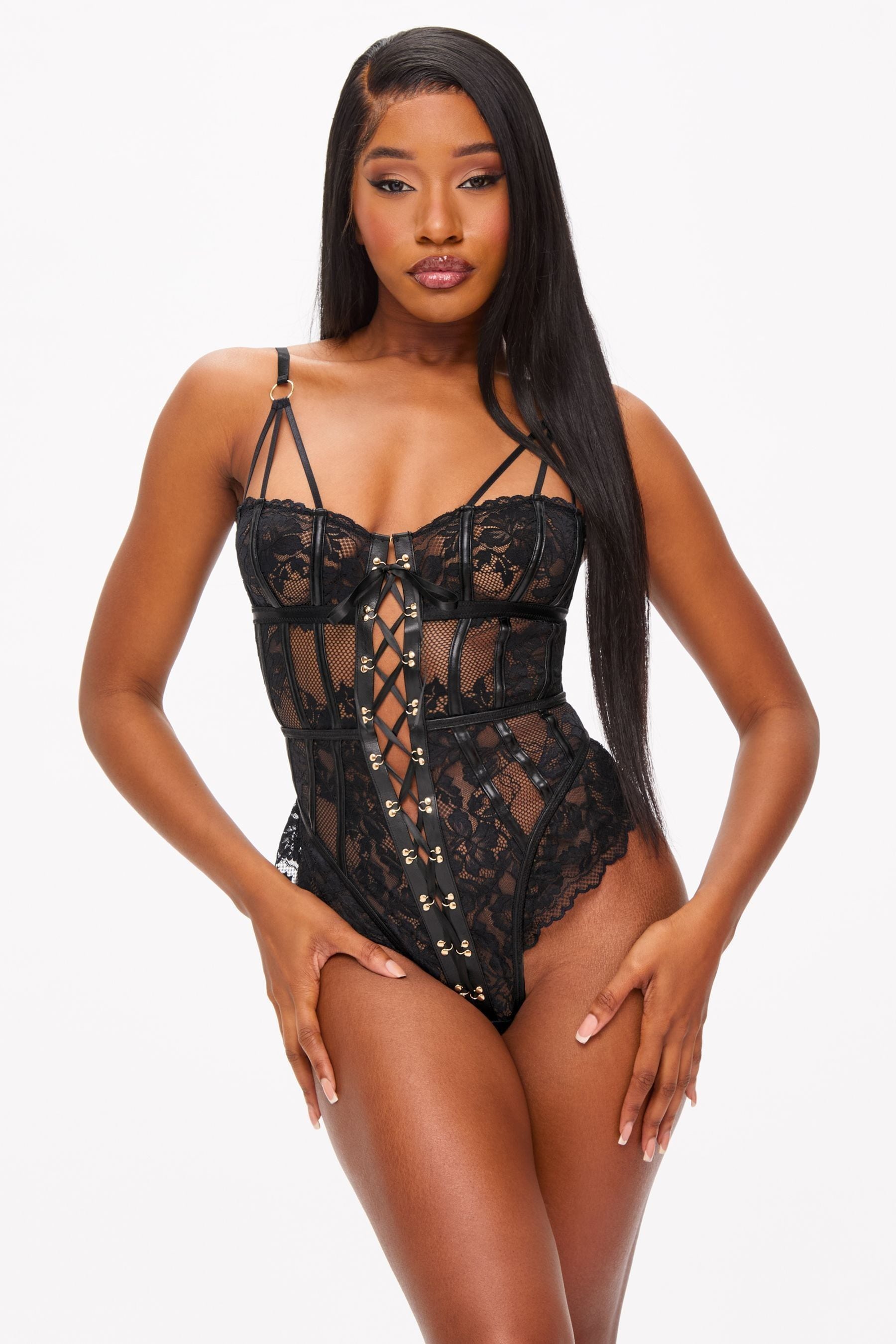 Buy Ann Summers Black Boudoir Tease Lace Detail Teddy from the Next UK online shop
