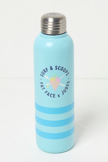 FatFace Blue Judes Surf And Scoops Water Bottle
