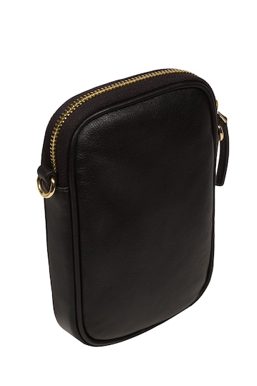 Pure Luxuries London Alaina Nappa Leather Cross-Body Phone Bag