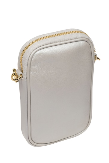 Pure Luxuries London Alaina Nappa Leather Cross-Body Phone Bag