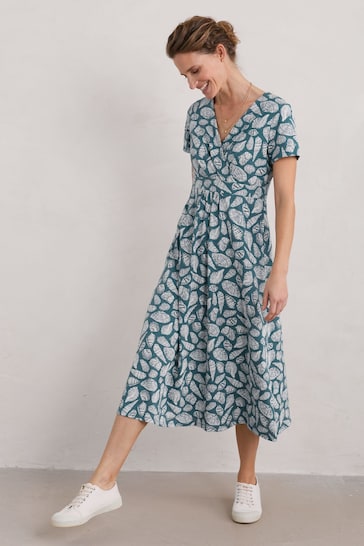 Seasalt Cornwall Blue Tall Chapelle Jersey Dress