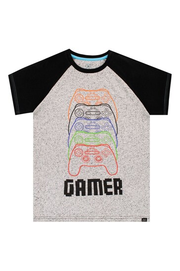 Harry Bear Grey Gaming Controller T-Shirt
