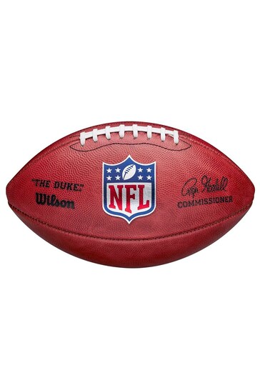 Fanatics Wilson NFL Authentic Duke Game Leather Football Brown Shirt