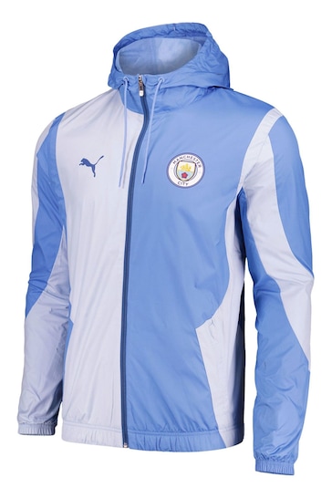 Puma Blue Manchester City Pre Match Woven Jacket
