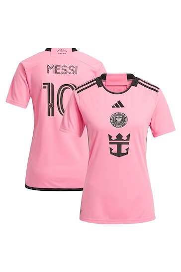 adidas Pink Inter Miami CF Home 2024 Messi Womens Shirt
