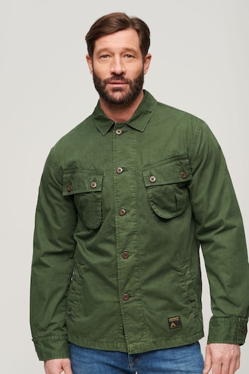Superdry Green Military Overshirt Jacket