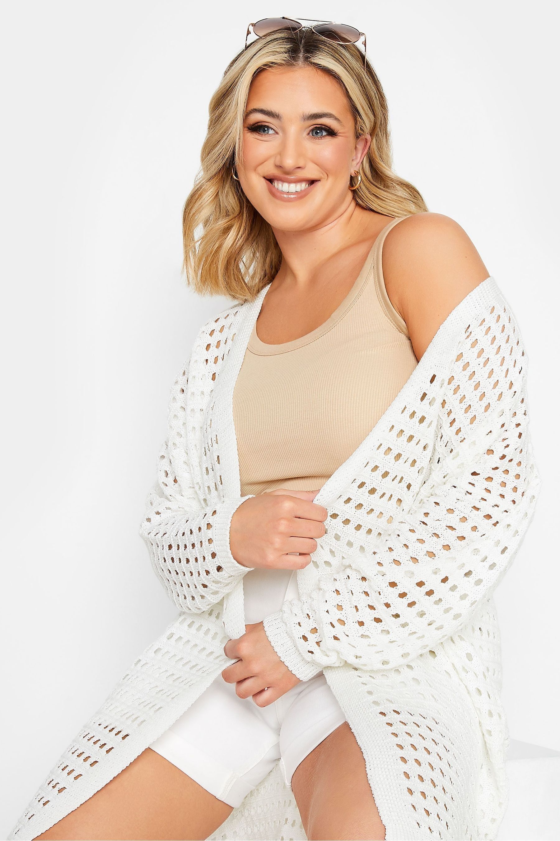 Plus size cream cardigan new arrivals