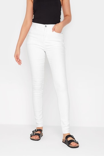 Long Tall Sally White AVA Superstretch Skinny Jeans
