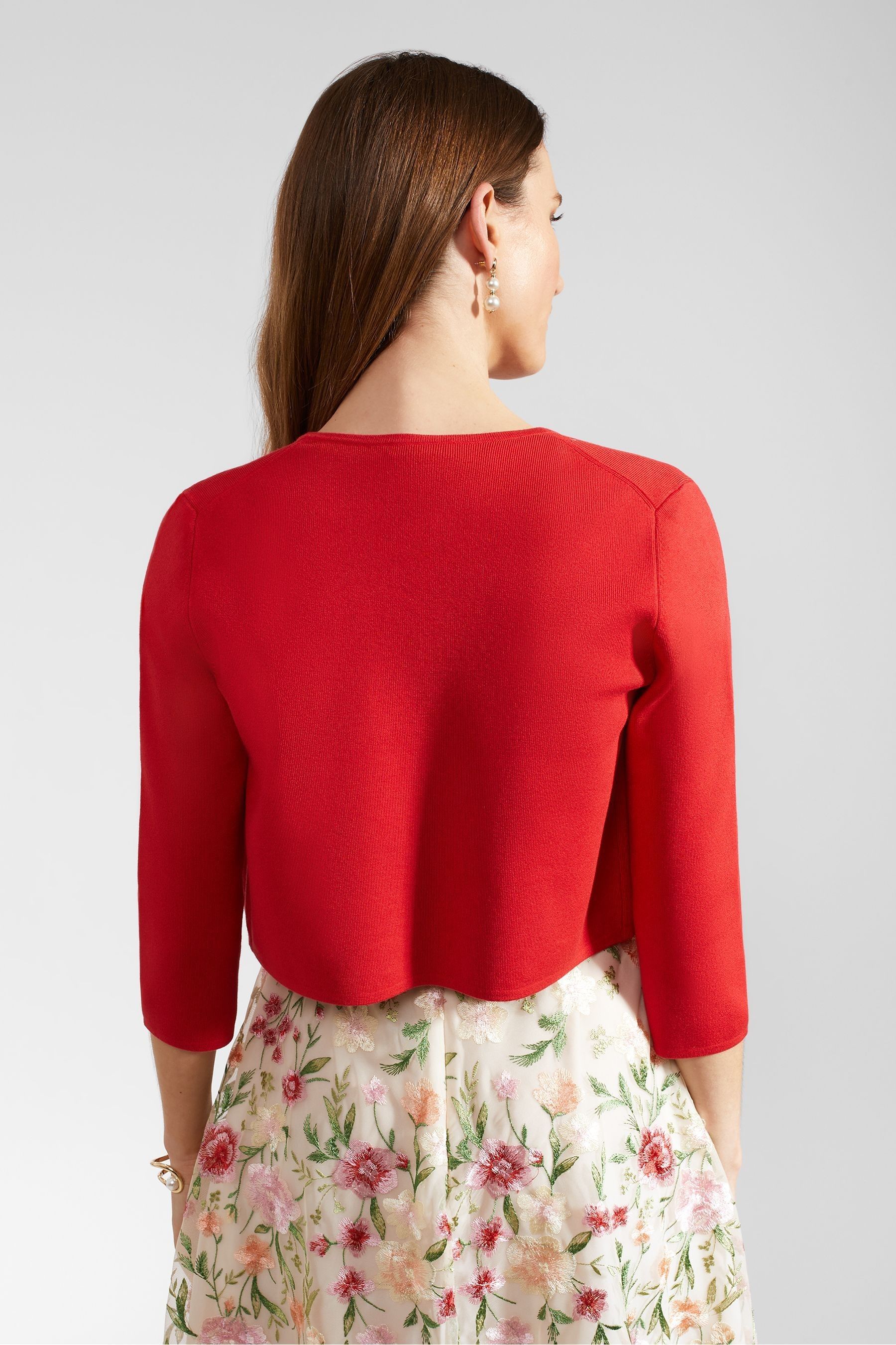 Hobbs Red Ella Cardigan