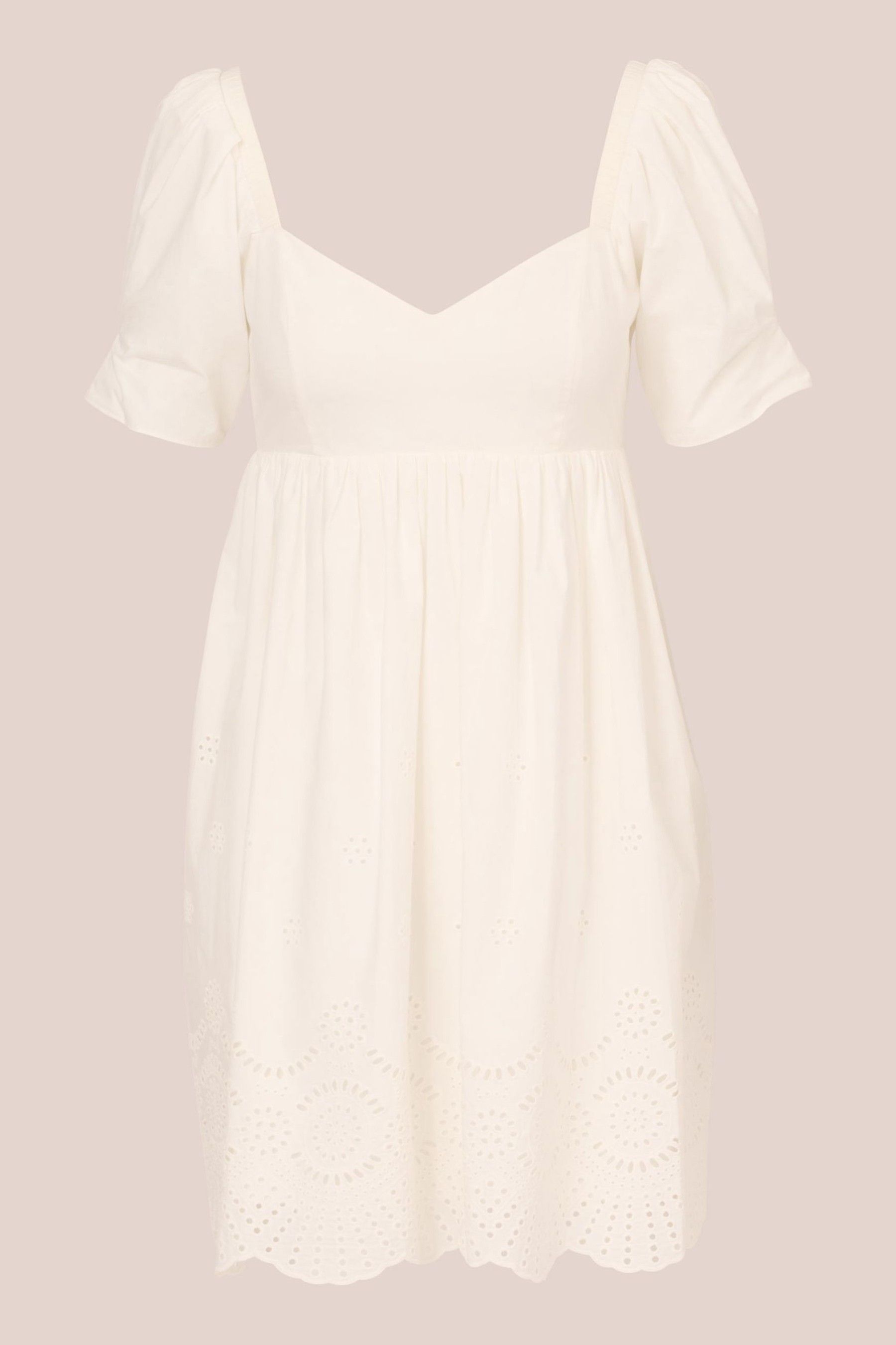 Adrianna papell short white dress outlet