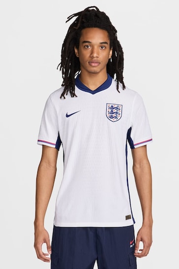 Nike girls White Dri-FIT England Match Football Shirt