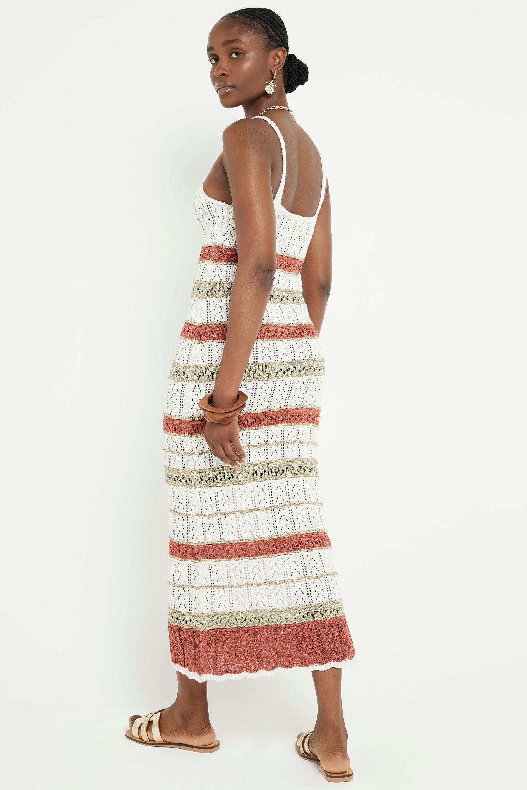 Gold stripe dress best sale