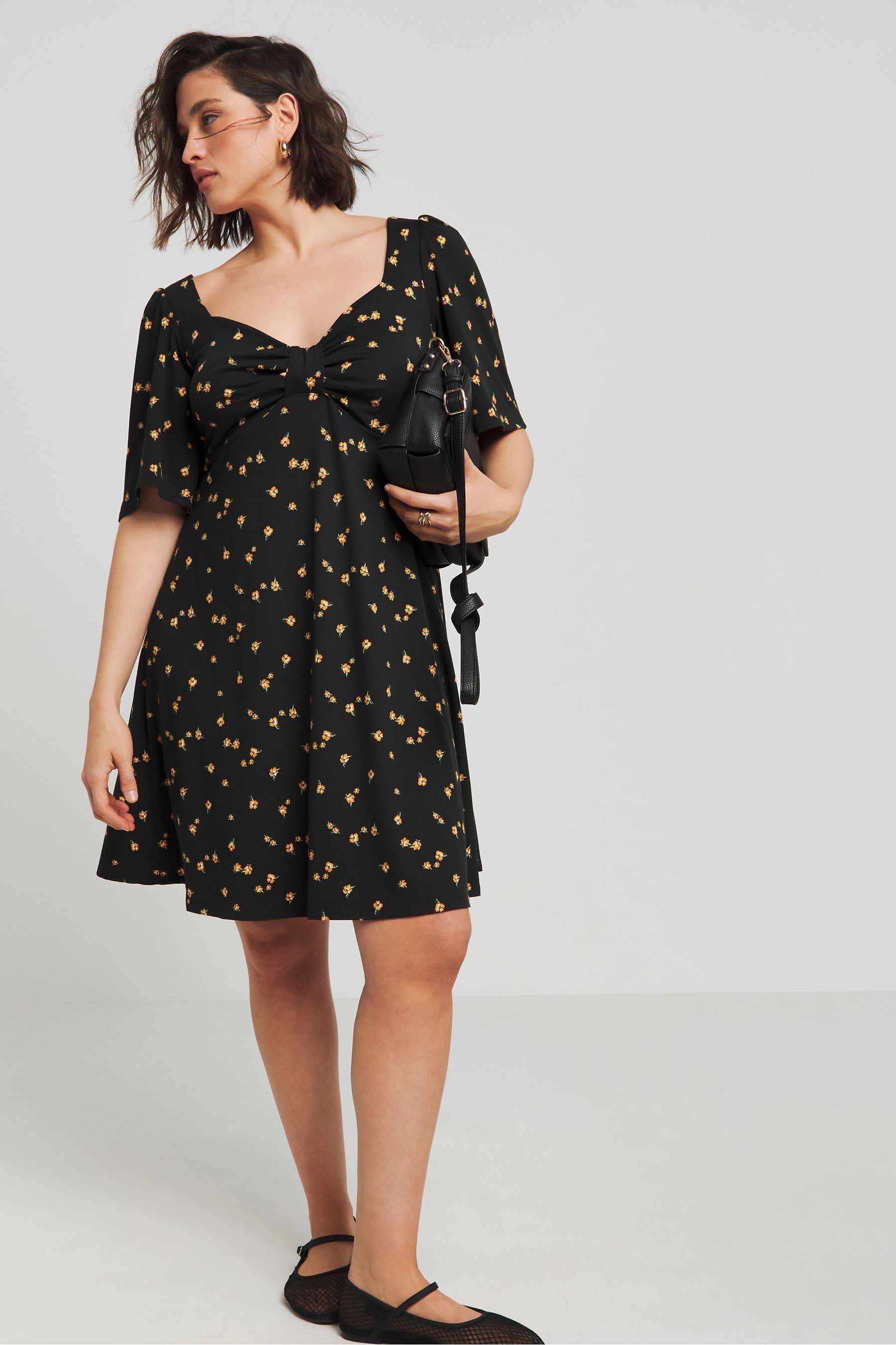 Simply be black dress best sale