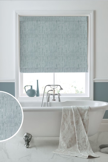 Laura Ashley Duck Egg Blue Whinfell Made to Measure Roman Blind