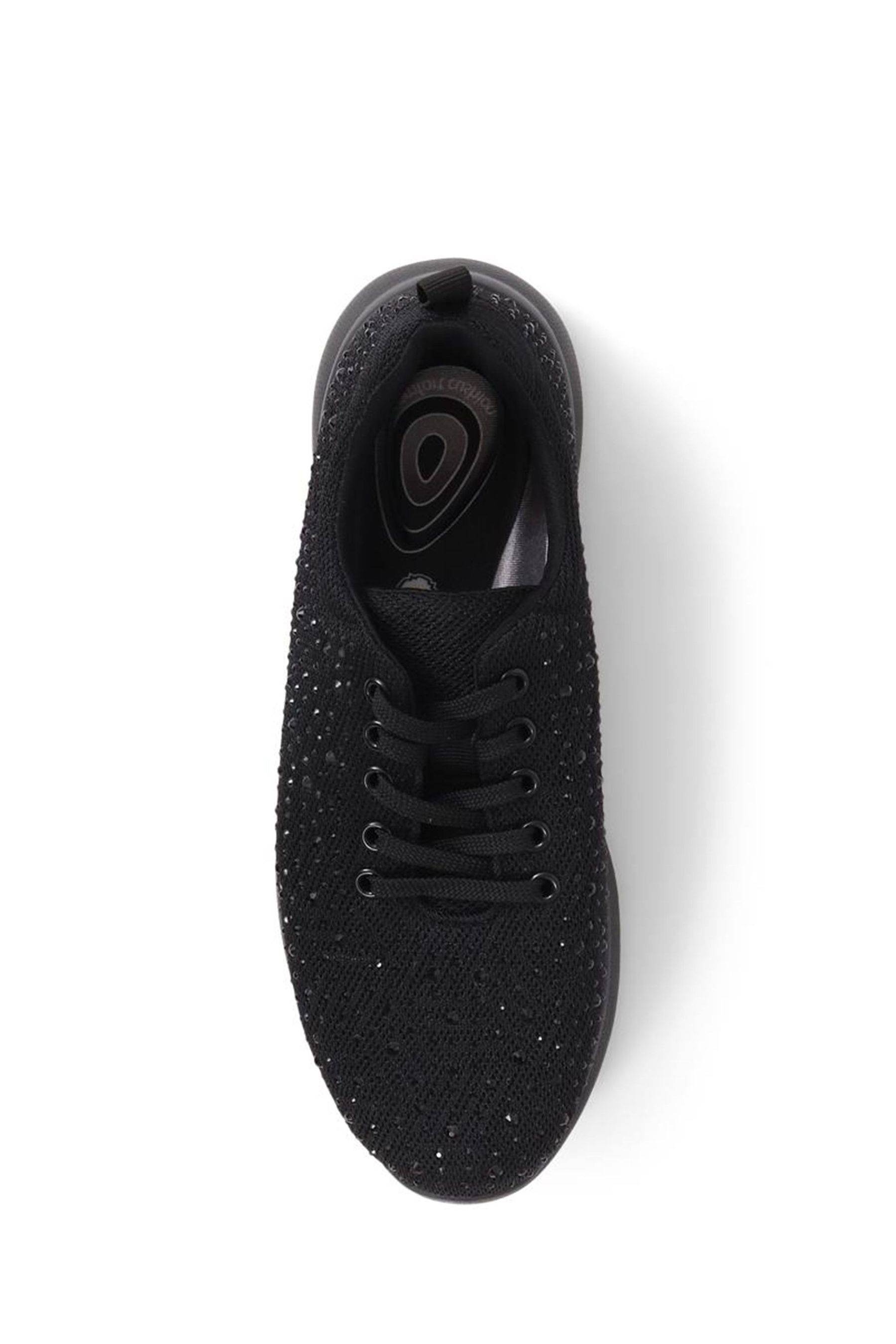 Black trainers memory foam new arrivals