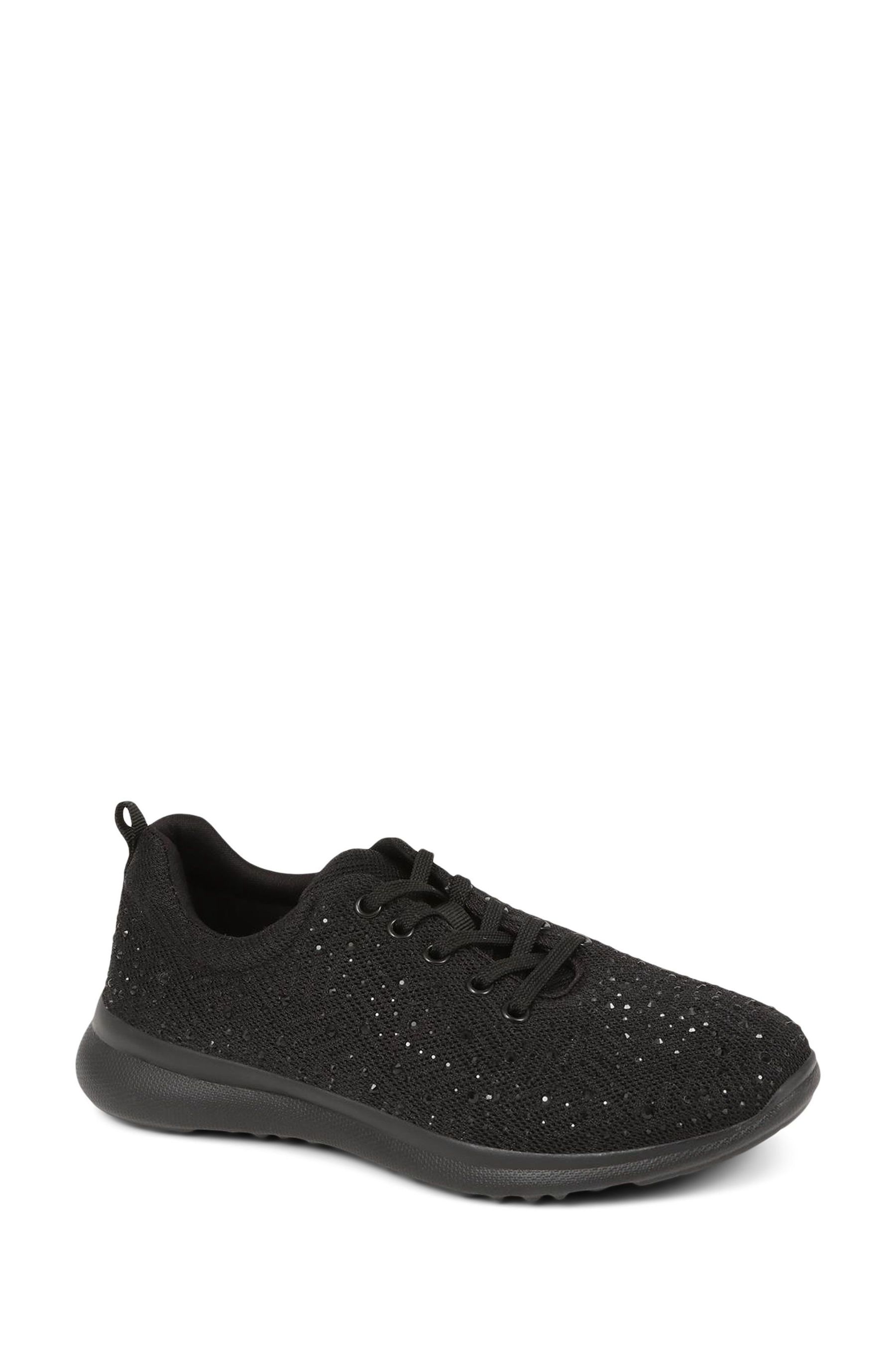 Black trainers memory foam discount