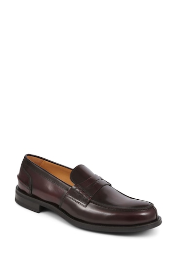 Jones Bootmaker Red Chorleywood2 Leather Penny Loafers