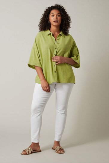 Evans Green Cotton Slub Shirt