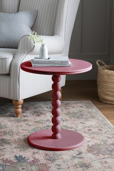 Pink Bobbin Side Table