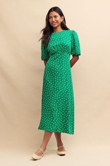 Nobodys Child Green Tallulah Midi ASTA Dress