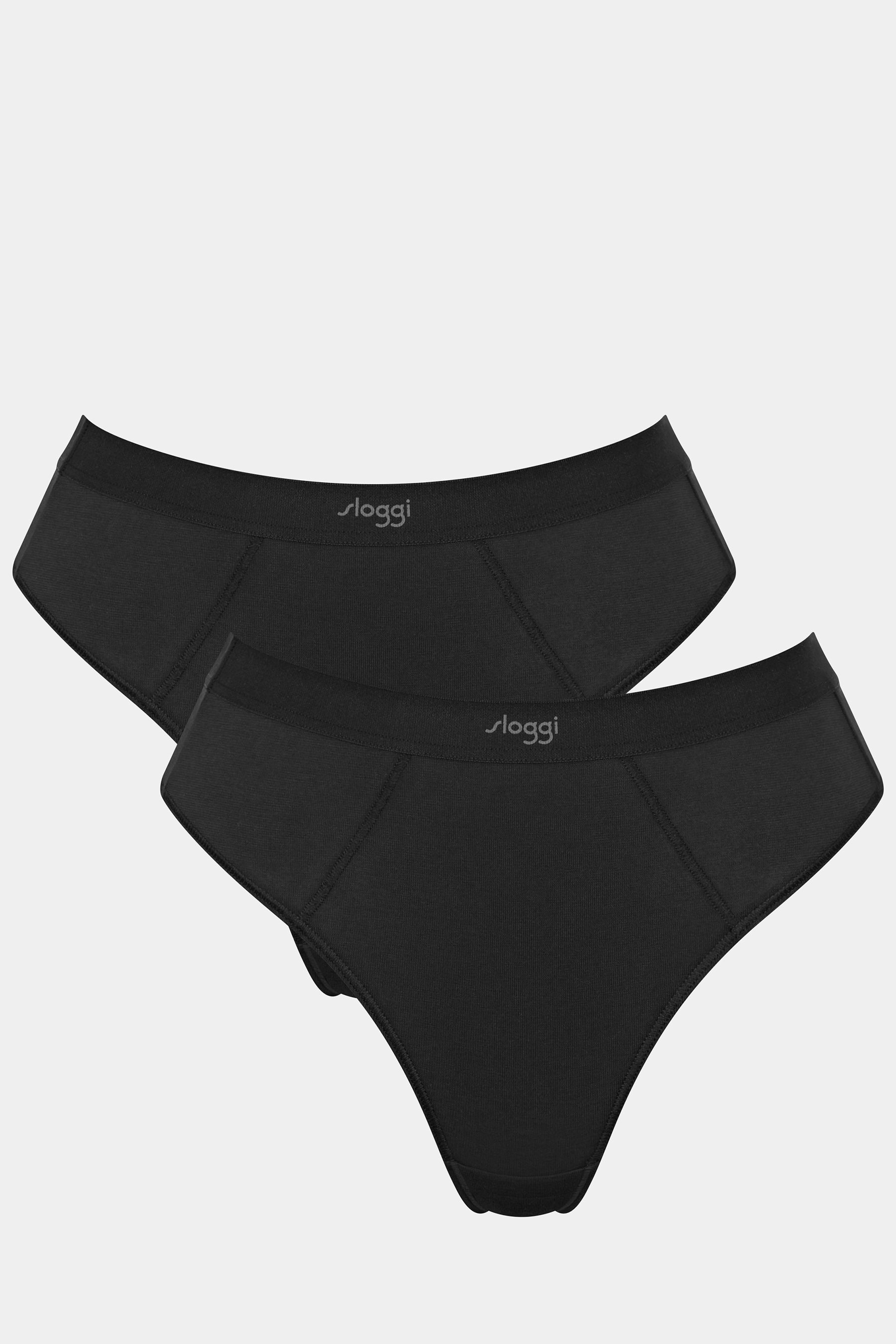 Buy Sloggi EVER Ease Black String Briefs 2 Pack from the Next UK online shop
