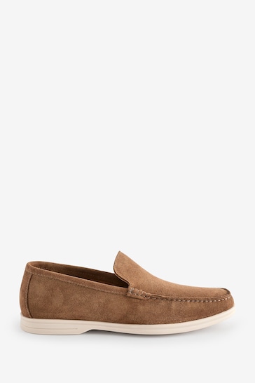 Oliver Sweeney Grey Suede Moccasin Loafers