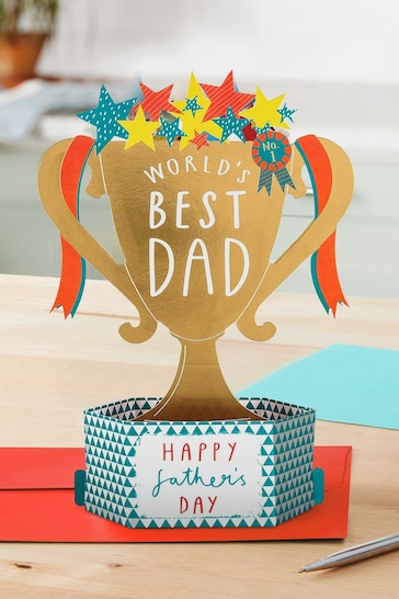 Hallmark Pop-up Trophy Design Father's Day Card for Dad