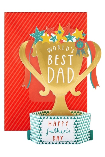 Hallmark Pop-up Trophy Design Father's Day Card for Dad