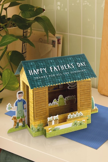 Hallmark 3D Pop Up Shed Design Fathers Day Card