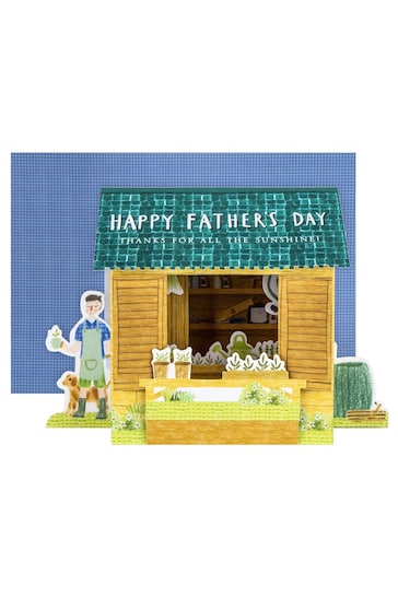 Hallmark 3D Pop Up Shed Design Fathers Day Card