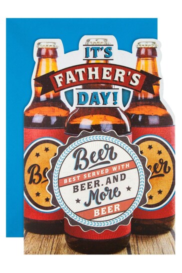 Hallmark Beers Design with Coaster Fathers Day Card
