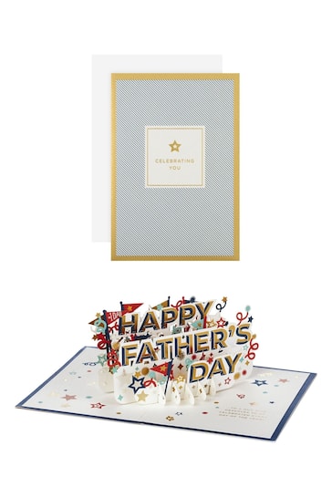 Hallmark Father's Day Card -  3D Pop-up Text Design