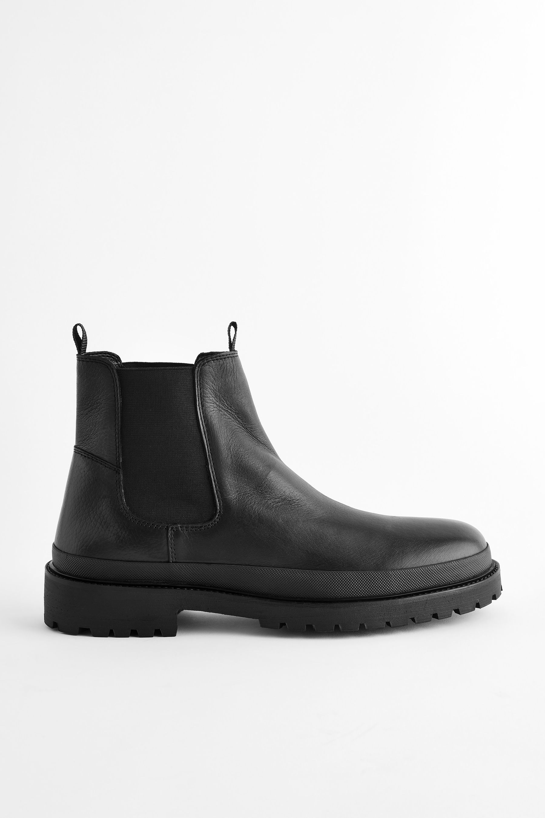 Black cleated chelsea boots new arrivals