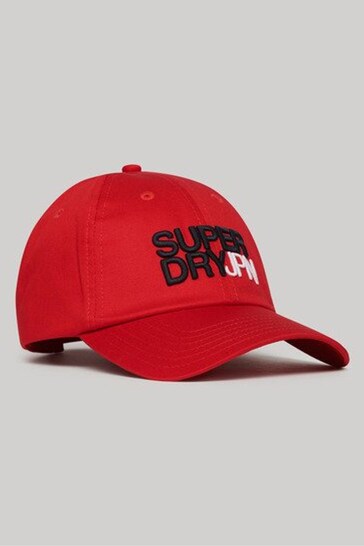 Superdry Red Sport Style Baseball Cap