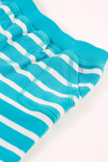 Frugi Light Blue Striped Shorts