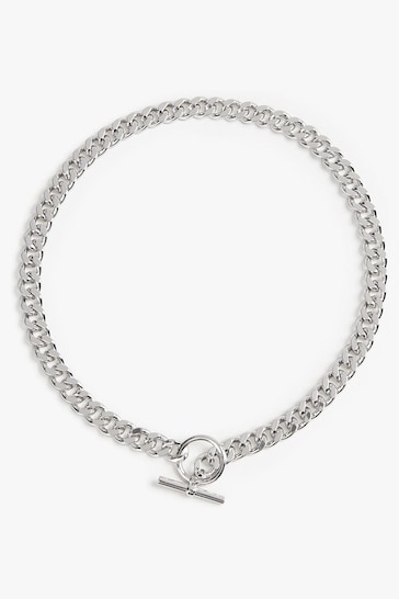 Hush Grey Vivienne Curb Chain Necklace