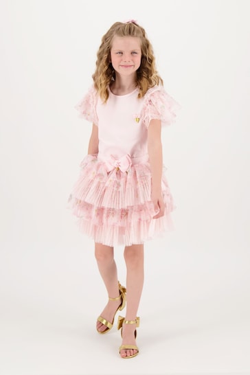 Angels Face Pink Abbie Floral Mix Skirt