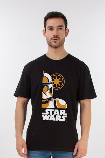 Brands In Black Star Wars Stormtrooper Art Poster Mens T-Shirt
