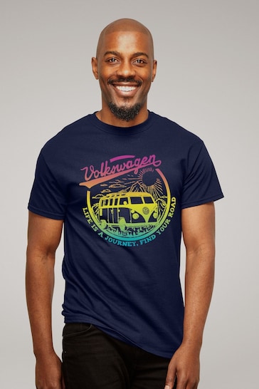 All + Every Blue Volkswagen Life Is A Journey Mens T-Shirt