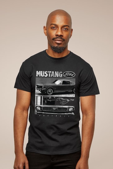 All + Every Black Ford Mustang Fastback Mens T-Shirt