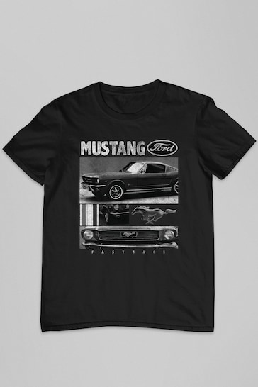 All + Every Black Ford Mustang Fastback Mens T-Shirt