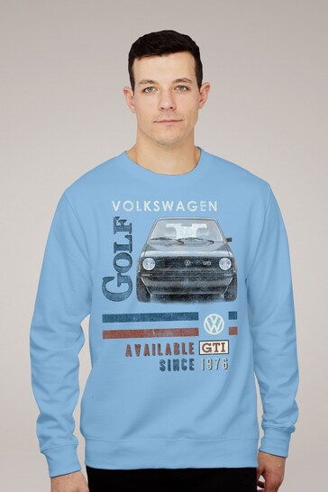 All + Every Blue Official Volkswagen GTI 1976 Mens Sweatshirt