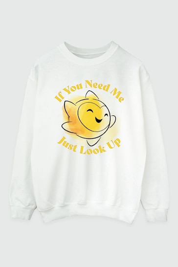 Brands In White Womens Wish If You Need Me Just Look Up Sweatshirt