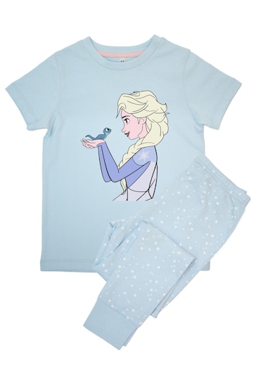 Brands In Blue Frozen Elsa Girls Baby Stars Pyjamas